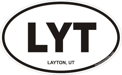 Layton Utah Oval Decal