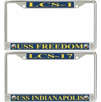 LCS Littoral Combat Ship License Plate Frames Thumbnail Illustration