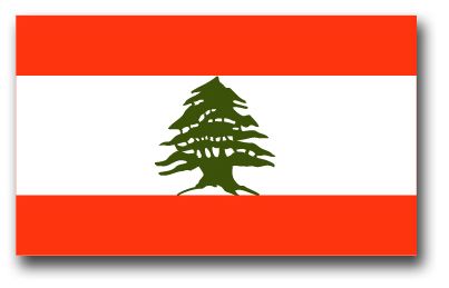 Lebanon Flag Vinyl Transfer Decal