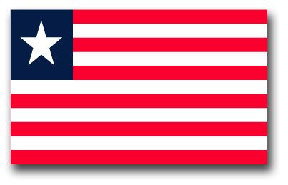 Liberia Flag Vinyl Transfer Decal