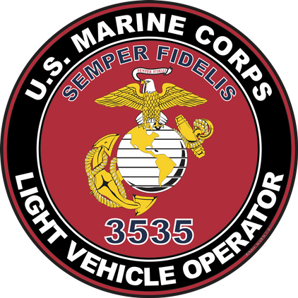U.S.M.C. MOS 3535 Light Vehicle Operator Decal