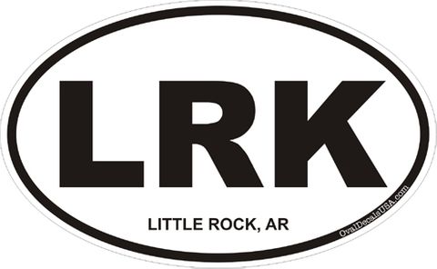 Little Rock Arkansas Oval Decal