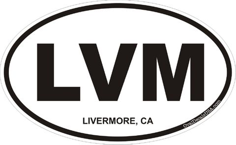 Livermore California Oval Decal