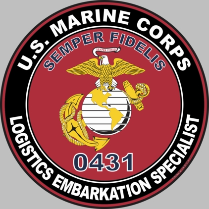 U.S.M.C. MOS 0431 Logistics Embarkation Specialist Decal