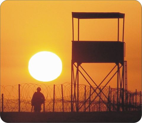 Lone Guard in the Desert Mouse Pad