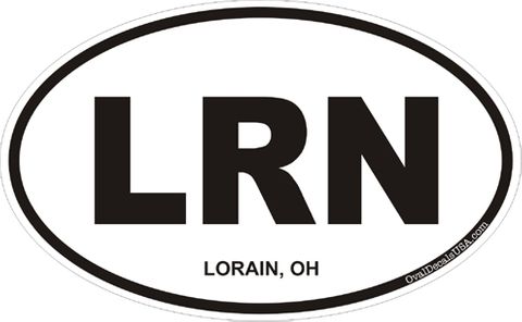 Lorain Ohio Oval Decal