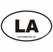 Los Angeles California Oval Decal