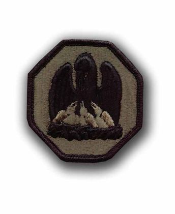 LOUISIANA  NATIONAL GUARD SUBDUED 2&frac12;" MILITARY PATCH