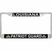 Louisiana Patriot Guard Automobile License Plate Frame