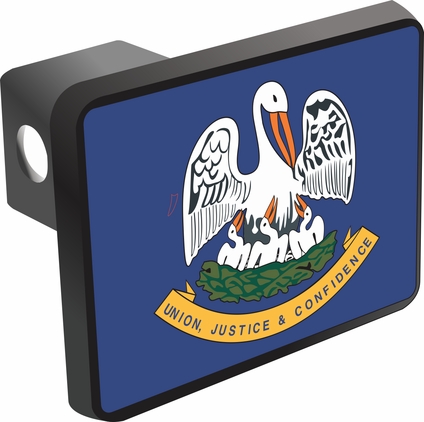 Louisiana State Flag Hitch Cover