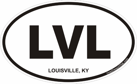 Louisville Kentucky Oval Decal