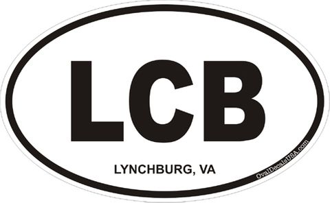Lynchburg Virginia Oval Decal