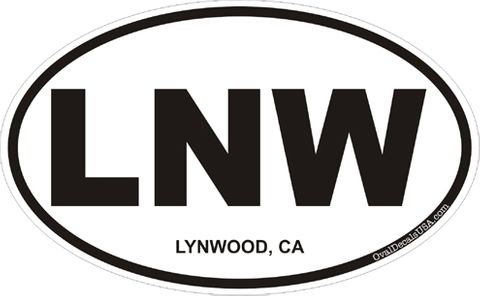 Lynwood California Oval Decal
