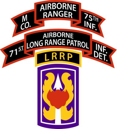 M Company (RANGER), 75th Infantry (AIRBORNE), 199th Light Infantry Brigade Decal