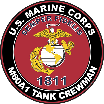 U.S.M.C. MOS 1811 M60A1 Tank Crewman Decal