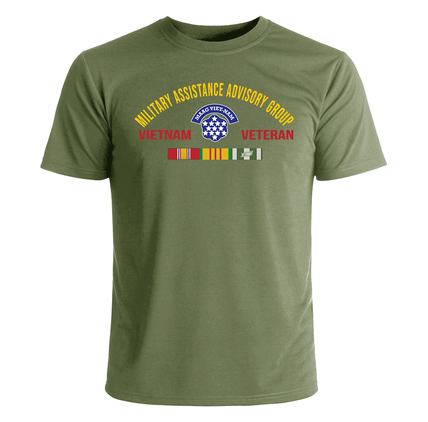 MAAG Vietnam Veteran with Ribbons T-Shirt