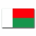Madagascar Flag Vinyl Transfer Decal