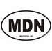 Madison Wisconsin Oval Decal