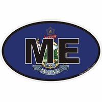 Maine Oval Decals Thumbnail Illustration