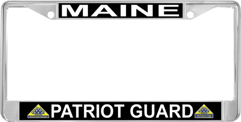 Maine Patriot Guard Automobile License Plate Frame