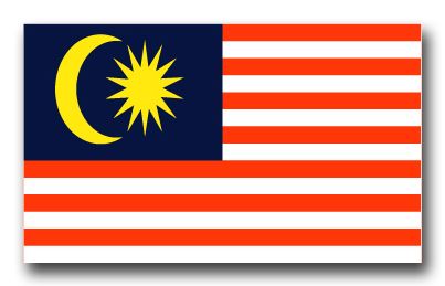Malaysia Flag Vinyl Transfer Decal