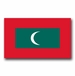 Maldives Flag Vinyl Transfer Decal