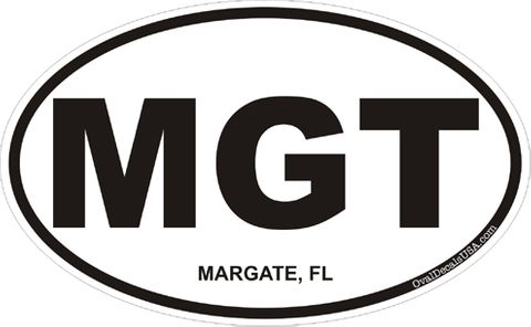 Margate Florida Oval Decal