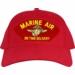 Marine Air EGA On Time Delivery Low-Profile Made in USA Red Cotton Twill Cap
