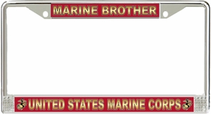 Marine Brother' U.S.M.C. License Plate Frame