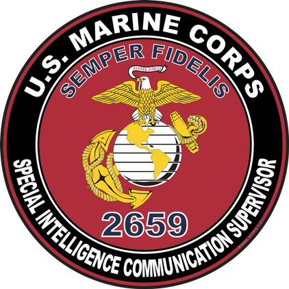 U.S.M.C. MOS 2659 Special Intelligence Communication Supervisor Decal