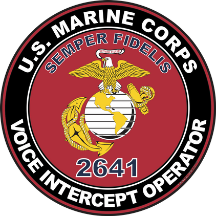 U.S.M.C. MOS 2641 Voice Intercept Operator Decal