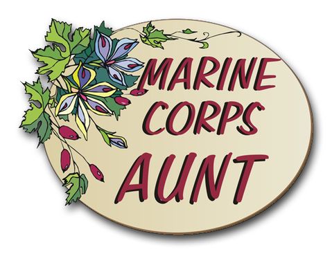 Marine Corps Aunt  Pride Vinyl Transfer Decal