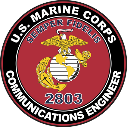U.S.M.C. MOS 2803 Communications Engineer Decal