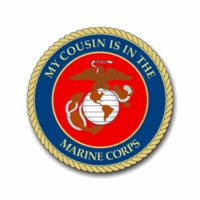 Marine Corps COUSIN Pride Vinyl Transfer Decals Thumbnail Illustration