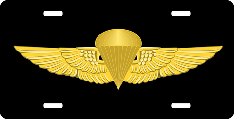 Marine Corps Jump Wings Military License Plate