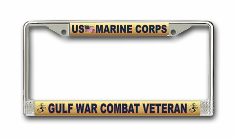Marine Corps License Plate Frame Gulf War Combat Veteran
