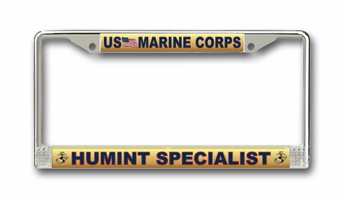 Marine Corps License Plate Frame Humint Specialist