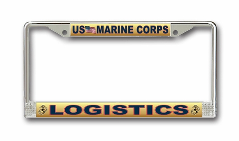Marine Corps License Plate Frame Logistics