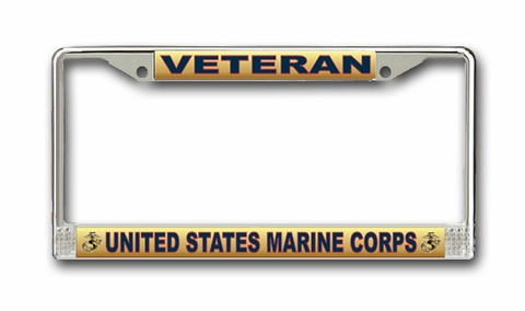 Marine Corps License Plate Frame Veteran