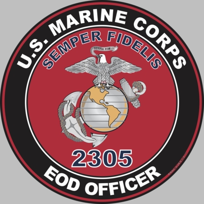 U.S.M.C. MOS 2305 EOD Officer Decal
