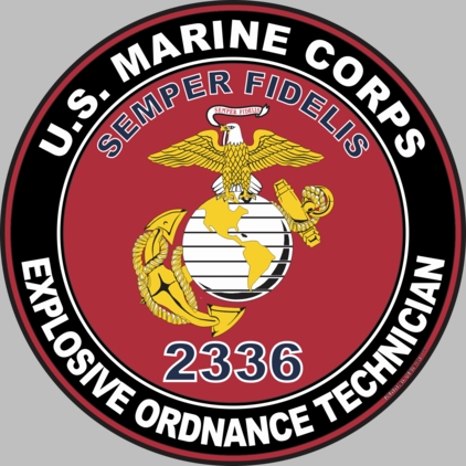 U.S.M.C. MOS 2336 Explosive Ordnance Technician Decal