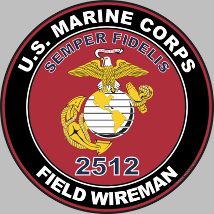 U.S.M.C. MOS 2512 Field Wireman Decal
