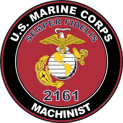 U.S.M.C. MOS 2161 Machinist Decal