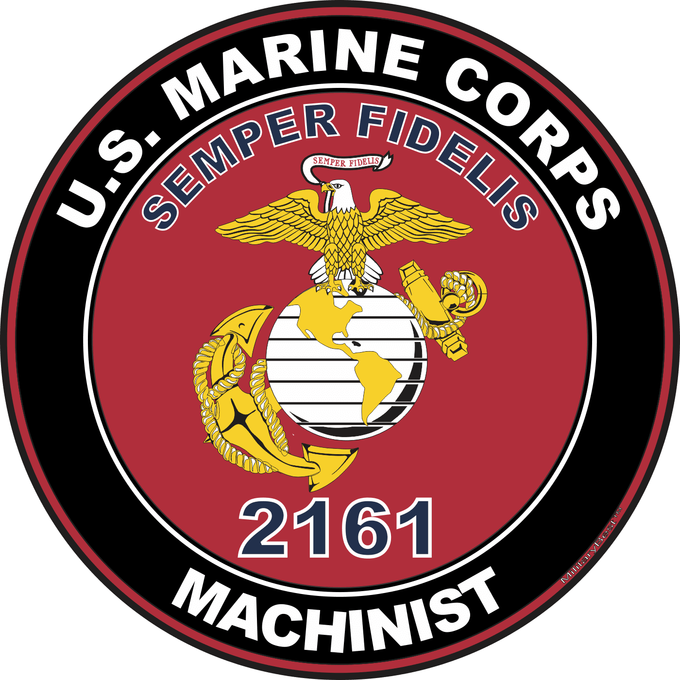 U.S.M.C. MOS 2161 Machinist Decal