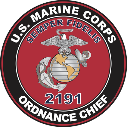 U.S.M.C. MOS 2191 Ordnance Chief Decal
