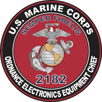 U.S.M.C. MOS 2182 Ordnance Electronics Equipment Chief Decal