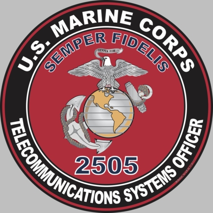 U.S.M.C. MOS 2505 Telecommunications Systems Officer Decal