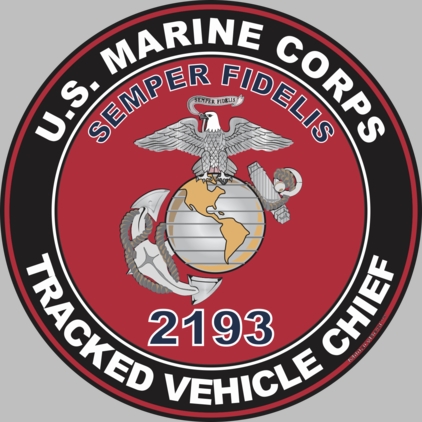 U.S.M.C. MOS 2193 Tracked Vehicle Chief Decal
