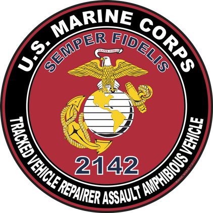 U.S.M.C. MOS 2142 Tracked Vehicle Repairer Assault Amphibious Vehicle Decal