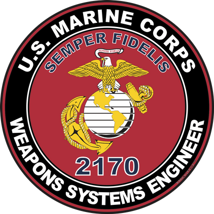 U.S.M.C. MOS 2170 Weapons Systems Engineer Decal